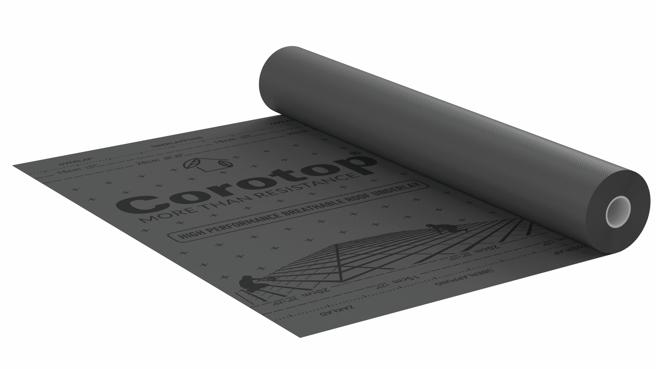 Corotop Mono 330g/m²Pluss (med limstriper) Norges Beste Undertak - Bilde 2