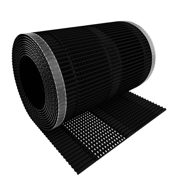 Corovent M 30cm x 5m – Sort mønebånd av Aluminium