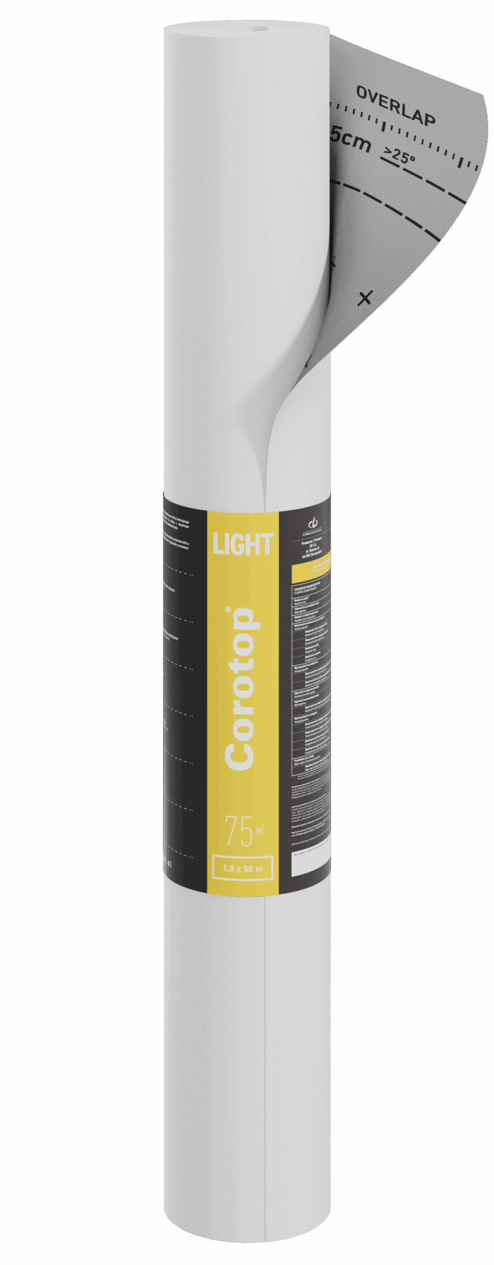 Corotop Light 100g/m²-1,5mx50m=75m2 – SINTEF godkjent Vindsperre - Bilde 3