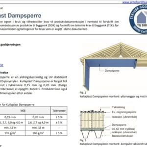 Kullaplast dampsperre 3m x 15m x 0,15mm - 45 kvm - Bilde 2