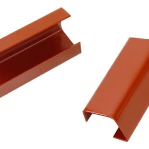 Koblingsbeslag for gittergelender TEGLRØD - snøfangerdel